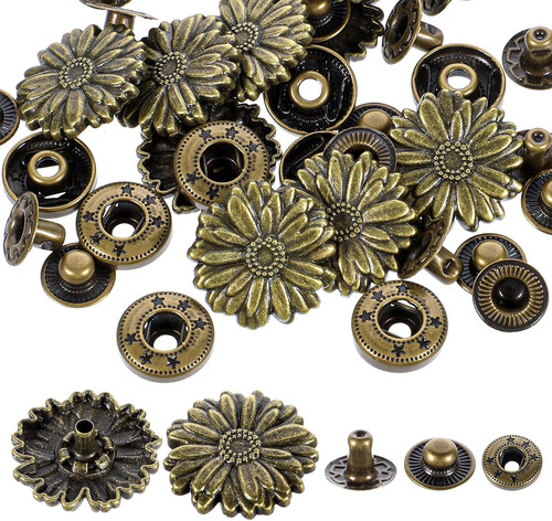 Sets vintage flower snap - 10,