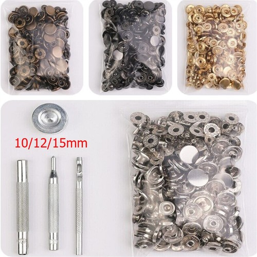 15mm brass button snaps - button,