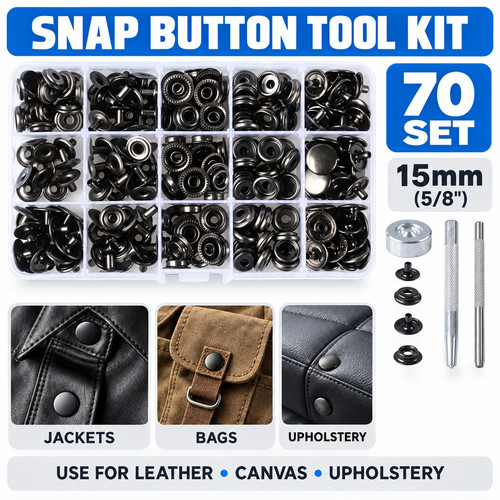 Heavy duty snap fastener - heavy,