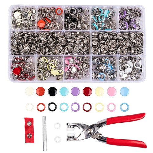 200 set snap button kit - button,